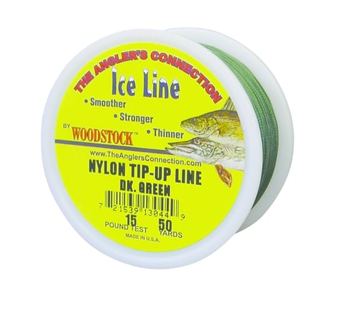 Woodstock TU-50-15-G Tip-Up Line Green 15# 50Yd