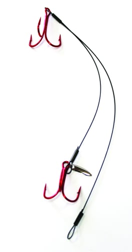 Woodstock ESOX-8/10 ADJ QUICK SET RIG. SIZE 8/10 W/RED HOOKS