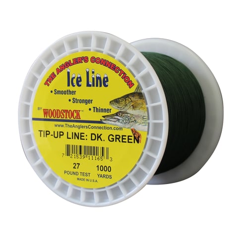 Woodstock TU-1000-27-G Tip-Up Line 1000yd 27# Green