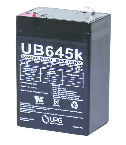 UPG D5733/UB645 Battery Only 6V 4.5amp