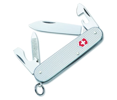 Swiss Army 0.2601.26-X2 Silver Cadet Knife, Blister