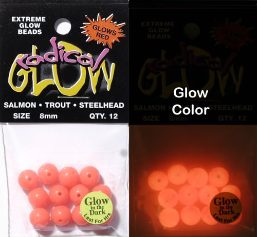 Radical Glow 50284 Beads 8mm Radical Red Glow 12Pk | 096951502847