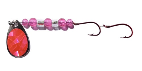 Radical Glow 34507 Robs Diamond Spinner, 2 Size 4 Hooks, Hot Pink UV | 096951345079