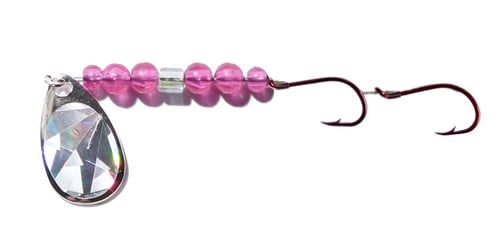 Radical Glow 34505 Robs Diamond Spinner, 2 Size 4 Hooks, Pink UV | 096951345055