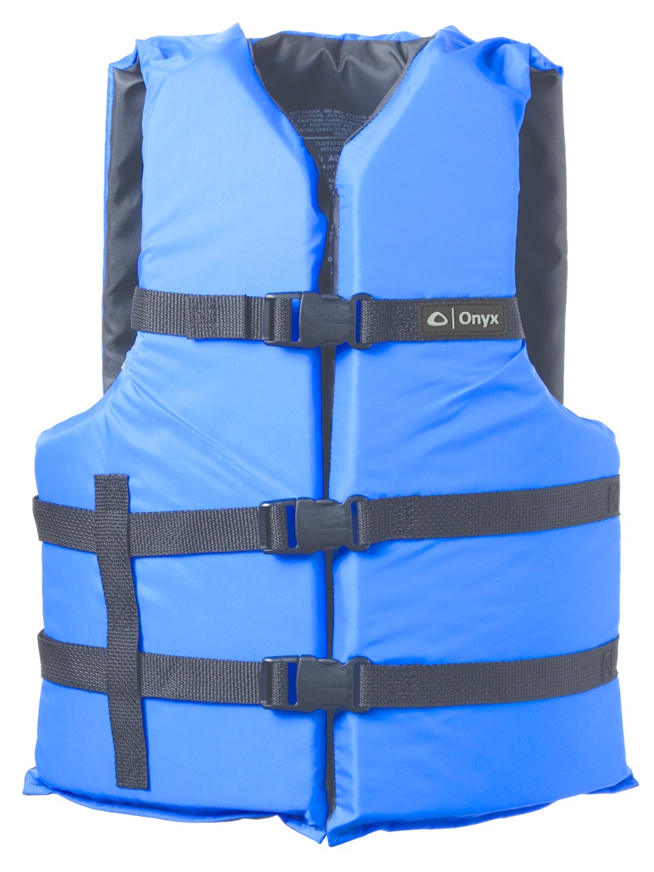 Onyx 103000-500-004-12 General Purpose Life Vest Adult PFD, Blue