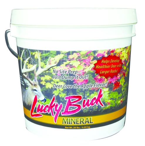 Lucky Buck LBM20 Deer Mineral Supplement, Apple Flavored, 20 lb