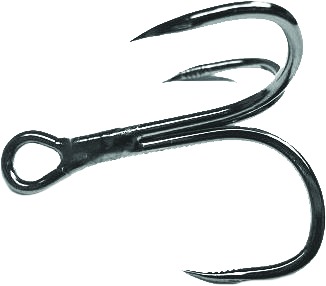 Maruto TREBLE 410 Grabber Hook Size 4, Semi Razor Point, 10X | 852758005420