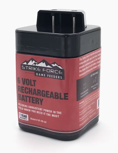 Strike Force SF-RB-6 6 Volt Rechargeable Lead Acid Battery