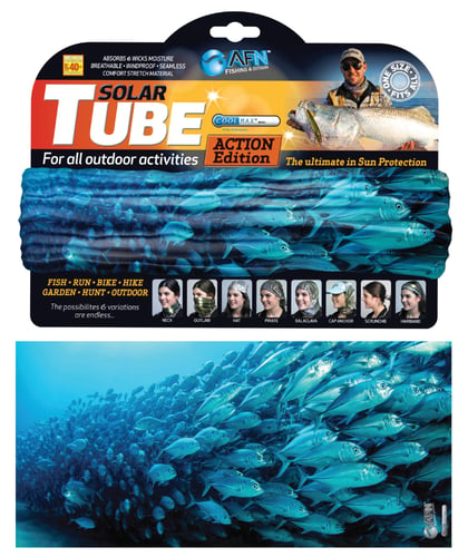 AFN AC9115 Solar Tube,Fish School Blue, Cool Max UPF 40,Breathable