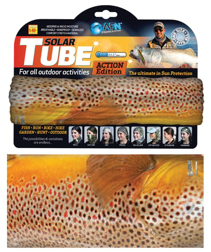 AFN AC6398 Solar Tube,Brown Trout Cool Max UPF 40,Breathable