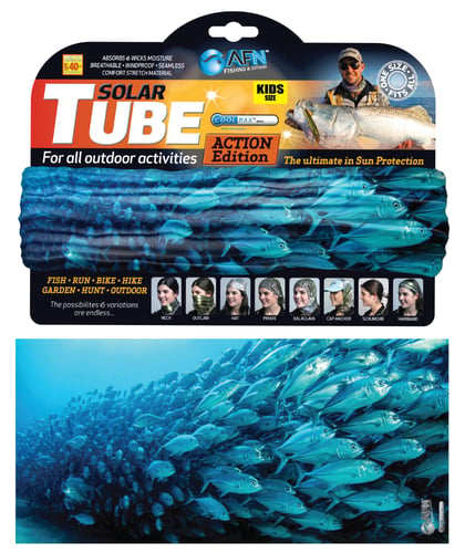 AFN AC8521 Kids Solar Tube,Fish School Blue, Cool Max UPF 40