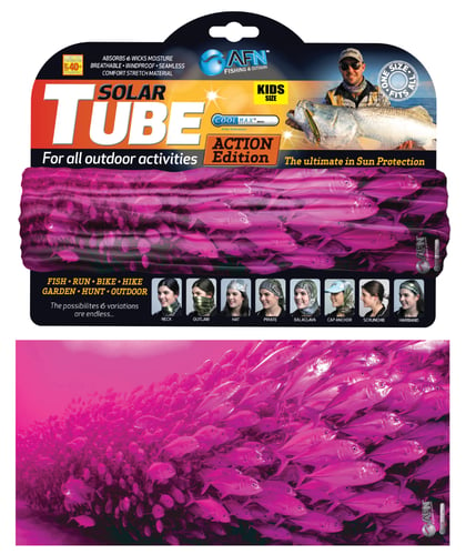 AFN AC8538 Kids Solar Tube,Fish School Pink, Cool Max UPF 40