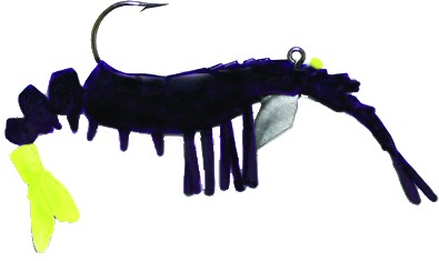 Vudu EVS201635 Baby Shrimp, 2 Inch 1/16 oz, Black/Chartreuse | 096077422357