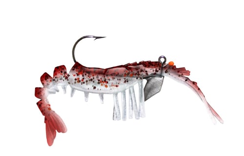 Vudu EVS351449 Shrimp, 3.25 Inch 1/4 oz, Red Pepper 2pk | 096077000630
