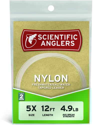 Scientific Anglers 112185 Bass Nylon Leaders 9 2 Pack 12lb | 840309112185