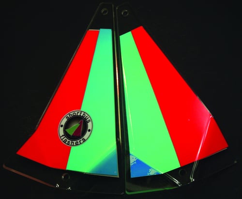 Shortbus Flashers SB8REDRO Fishing Flasher, 8 Inch, Red Rocket | 729440246655