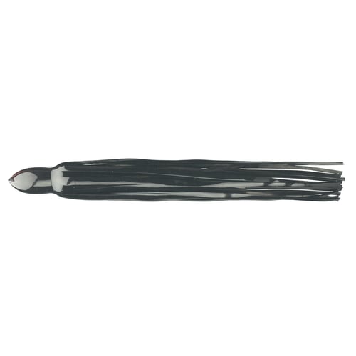 Fathom OC2219 Octopus Trolling Skirt, 5/8 Inch x 8 Inch, Solid Black | 610585886595