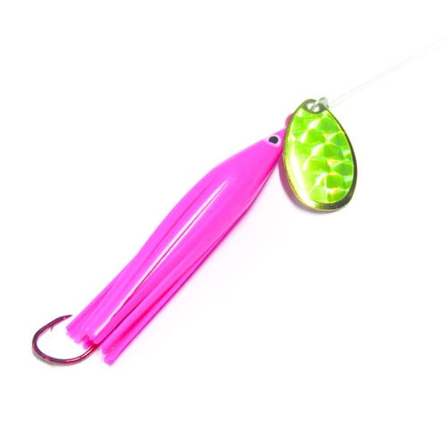 Trout Killer TK PINKCHART 3 Snelled Trout Spinner, 3 Blade, Sz | 713757114219