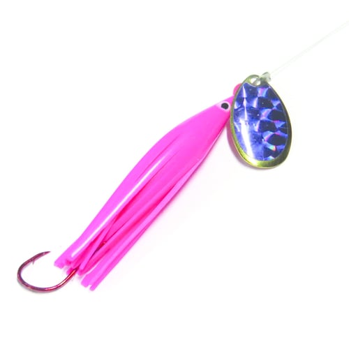Trout Killer TK PINKPURP 3 Snelled Trout Spinner, 3 Blade, Sz 4 Red | 799475386909