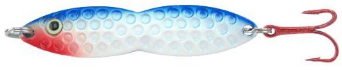 PK Lures FF2BPG Flutter Fish Spoon 3/8 oz., Blue Pearl Glow