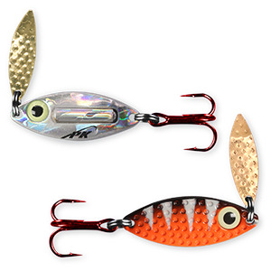 PK Lures PKRS2BTGNH Rattling Spoon, 3/8 oz Bengal Tiger Glow | 813726015216