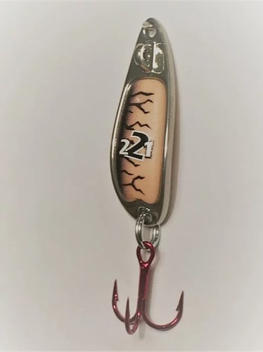 Venom 9.1028 Inferno 221 Flutter Spoon 12 25mm Nickel W/Orange Glow | 850109007970