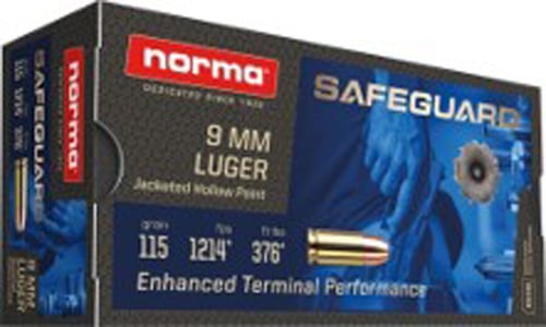 Norma Ammunition (RUAG) 299140050 Hexagon  9mm Luger 124 gr Hexagon 50 Per Box/20 Cs