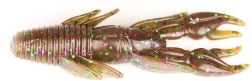 X Zone 11319 3.5 Inch Punisher Punch Craw, Green Pumpkin Purple Green | 824590303545