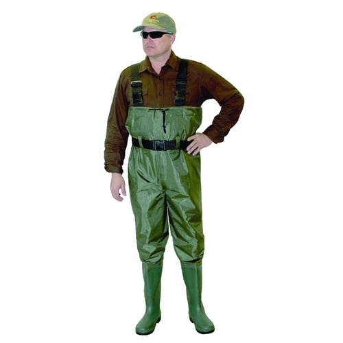 Caddis Wading Systems CA3901W9 PVC Chest Waders Ultra Lite Green Sz9