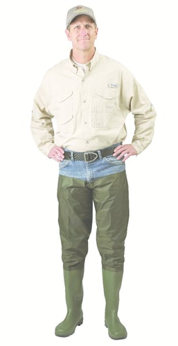 Caddis Wading Systems CA2301W8 2 Ply Nylon/PVC Hip Boots, Cleated