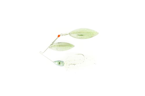 Nichols Lures 3612 Pulsator Metal Flake Spinnerbait, 1/2 oz, Crystal | 740311004044