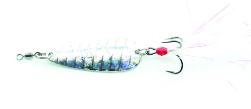 Nichols Lures 2FS112 Mojo Flutter Spoon, Shattered Glass Silver, 1/2oz | 740311090771