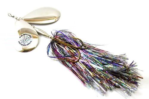 Musky Mayhem DC010 Double Cowgirl Musky Spinner, 2.8oz, 10 Inch, 7/0 | 810130010097