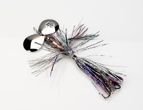 Musky Mayhem BG010 Baby Girl Musky Spinner, 1.8 oz, 4/0 Hook, 2 #6