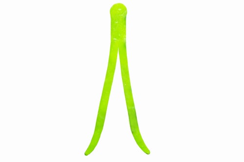 Otter SPC Straight Split Tails 5 Inch Chartreuse 10/jar | 850162007504