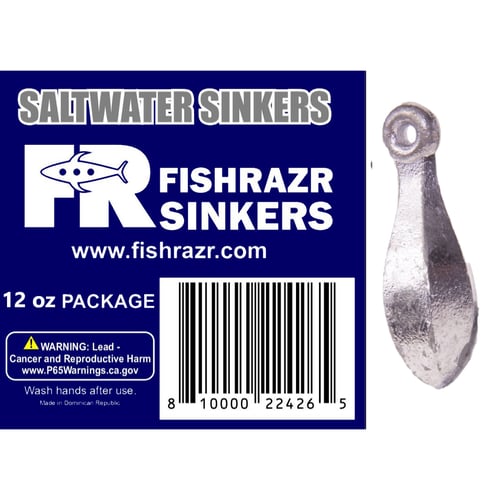 Fish Razr FW216 6oz Bank Sinker 12oz Bag | 810000225347