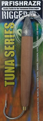 Fish Razr FR496 Fish Razr Cedar Plug Natural Rigged | 810000228461