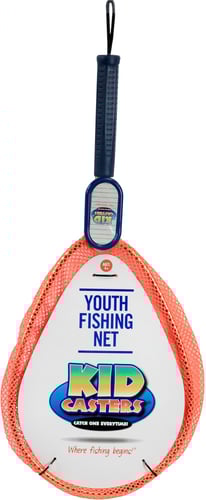 Kid Casters KCNET Kid Casters Fishing Net, Orange,12 Inch Diameter | 853685004296