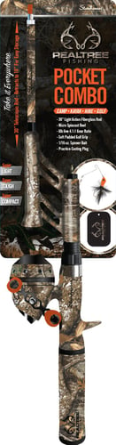 Steinhauser PCMSRT18 Spincast Combo. Realtree Camo 30