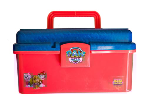 Kid Casters PPTBB Paw Patrol Tackle Box, Red and Blue,Removeable Tray | 857664006226