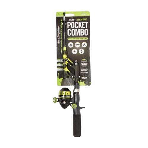 Profishiency PCSPLATGREEN Pocket Spincast Micro Combo,Green Splat,6 | 850064006124