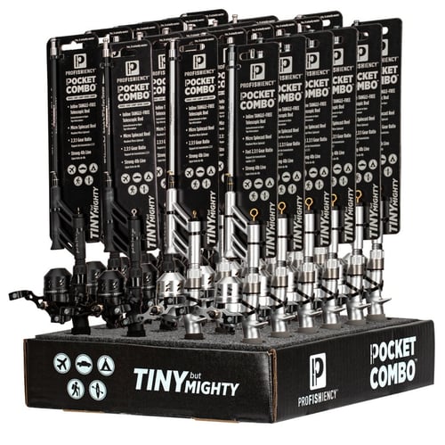 ProFISHiency TPC24PDQ Tiny Pocket Telescopic Spincast Combo, 24 Unit | 810082041408