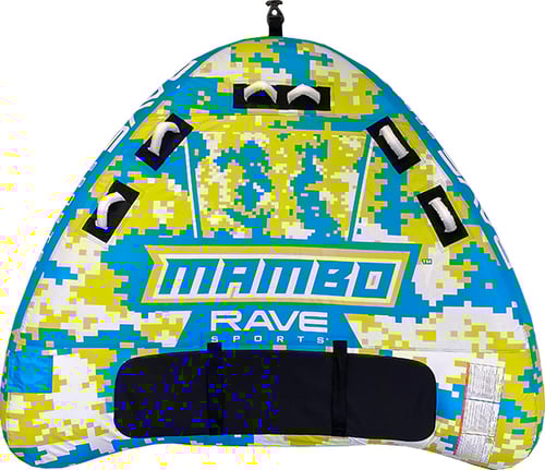 Rave Sports 02463 Mambo Towable 3 Rider Towable, 72 Inchx80 Inchx20 Inch Wing | 695742024638