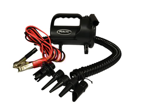 Rave Sports 02344 12V High Pressure Inflator/Deflator w/Alligator clips