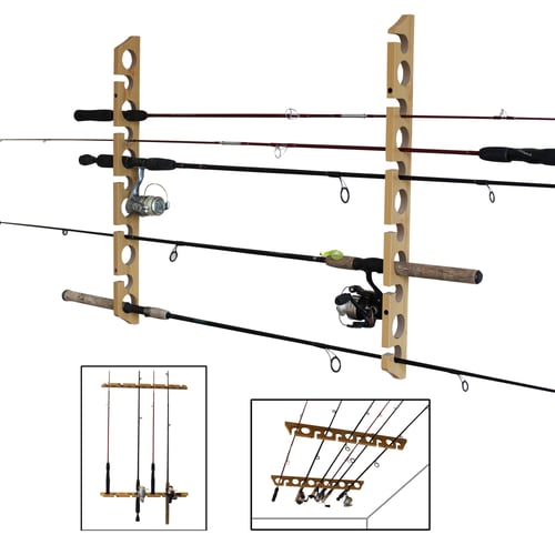 Rush Creek 383017 3 in 1, 11 Rod Wall/Ceiling Storage Rack | 858316006595