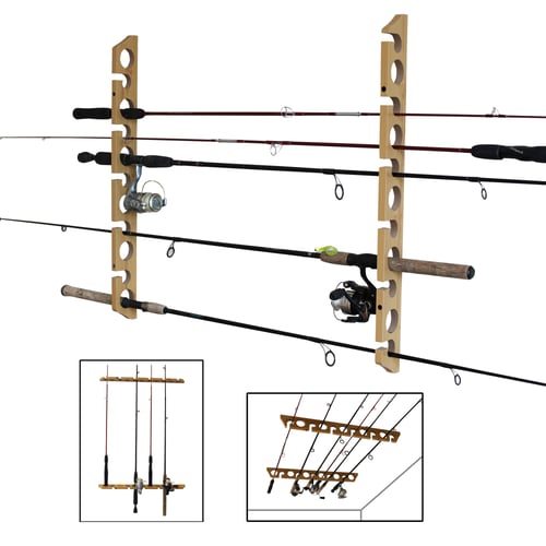 Rush Creek 38-3017 3 in 1, 11 Rod Wall/Ceiling Storage Rack