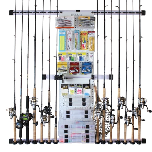 Rush Creek 400015 No Limit 14 Rod  Wall Tackle Storage w/Line Spooler | 850001344975
