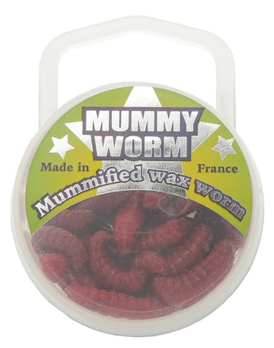 Eurotackle 00109 Mummy Worm Preserved wax worms, Red Leech