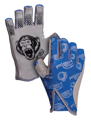 Fish Monkey FM21-ROYALBLUE-L Pro 365 Guide Glove, Exposed finger