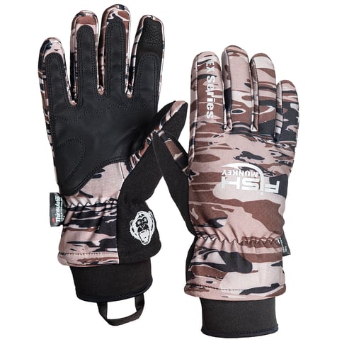 Fish Monkey FM312XL Tundra EX Fall Water Camo XXL Winter Glove | 0859100007408